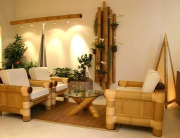 scaune din bambus