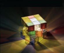 Lampa cub rubik