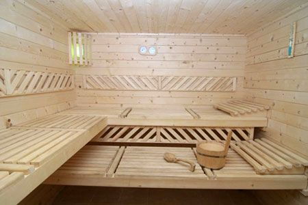 Sauna interior