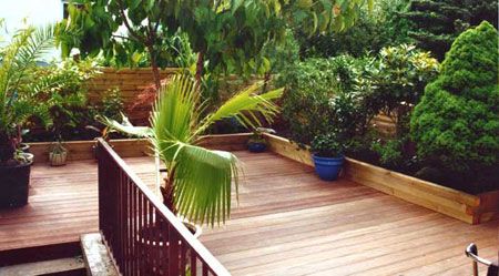 Proiecte pentru gradina: terasa din lemn