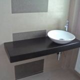 Pacific-Blat de baie din Material Compozit-Corian cu Lavoar Ceramica