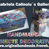 Obiecte handmade,cutii pictate