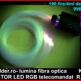 Set lumina RGB tavan cer instelat 200 fibre / 3m